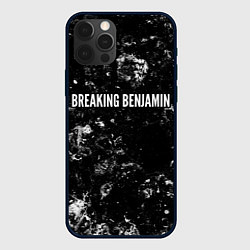 Чехол для iPhone 12 Pro Breaking Benjamin black ice, цвет: 3D-черный