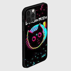 Чехол для iPhone 12 Pro Depeche Mode - rock star cat, цвет: 3D-черный — фото 2