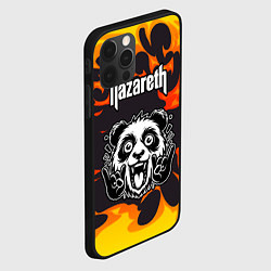 Чехол для iPhone 12 Pro Nazareth рок панда и огонь, цвет: 3D-черный — фото 2