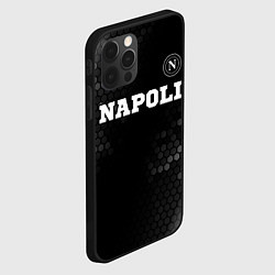 Чехол для iPhone 12 Pro Napoli sport на темном фоне посередине, цвет: 3D-черный — фото 2