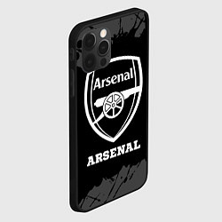 Чехол для iPhone 12 Pro Arsenal sport на темном фоне, цвет: 3D-черный — фото 2
