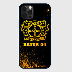 Чехол для iPhone 12 Pro Bayer 04 - gold gradient, цвет: 3D-черный