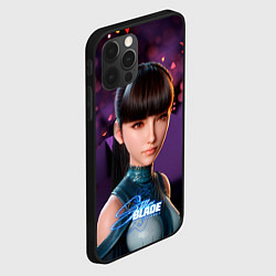 Чехол для iPhone 12 Pro Stellar Blade Eve purple, цвет: 3D-черный — фото 2