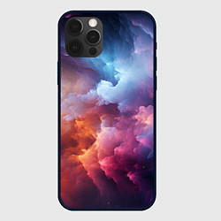 Чехол для iPhone 12 Pro Облачный космос, цвет: 3D-черный