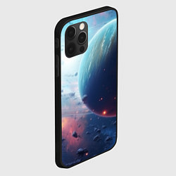 Чехол для iPhone 12 Pro Одинокая планета, цвет: 3D-черный — фото 2