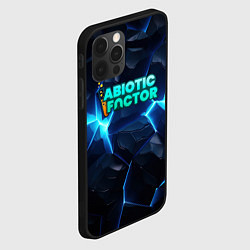 Чехол для iPhone 12 Pro Abiotic Factor синее неоновое свечение, цвет: 3D-черный — фото 2