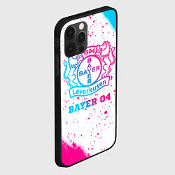 Чехол для iPhone 12 Pro Bayer 04 neon gradient style, цвет: 3D-черный — фото 2