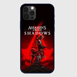 Чехол для iPhone 12 Pro Главные герои Assassins creed shadows, цвет: 3D-черный