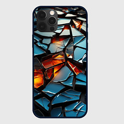 Чехол для iPhone 12 Pro Объемные стекляшки, цвет: 3D-черный