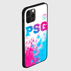 Чехол для iPhone 12 Pro PSG neon gradient style посередине, цвет: 3D-черный — фото 2