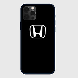 Чехол для iPhone 12 Pro Honda white logo, цвет: 3D-черный