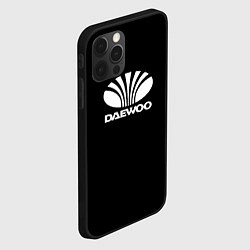 Чехол для iPhone 12 Pro Daewoo white logo, цвет: 3D-черный — фото 2