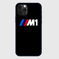 Чехол для iPhone 12 Pro BMW m1 logo, цвет: 3D-черный