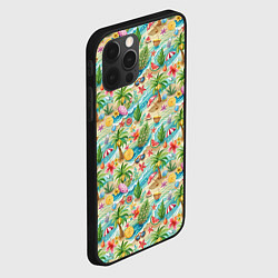 Чехол для iPhone 12 Pro Летнее настроение паттерн, цвет: 3D-черный — фото 2