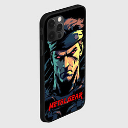 Чехол для iPhone 12 Pro Веном Снейк Metal gear game, цвет: 3D-черный — фото 2