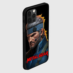 Чехол для iPhone 12 Pro Веном Снейк из игры Metal gear, цвет: 3D-черный — фото 2