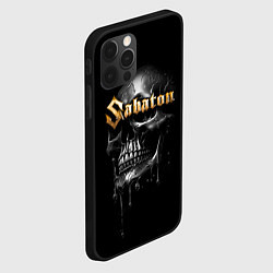 Чехол для iPhone 12 Pro Sabaton - rock group, цвет: 3D-черный — фото 2