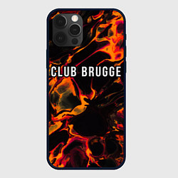 Чехол iPhone 12 Pro Club Brugge red lava