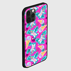 Чехол для iPhone 12 Pro Единорог с мороженым - dab dance, цвет: 3D-черный — фото 2