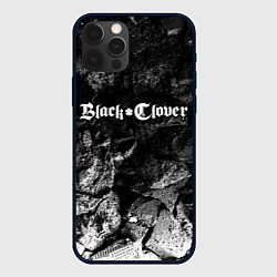 Чехол для iPhone 12 Pro Black Clover black graphite, цвет: 3D-черный