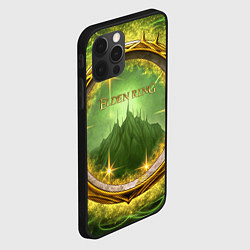 Чехол для iPhone 12 Pro Elden Ring logo, цвет: 3D-черный — фото 2