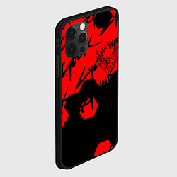 Чехол для iPhone 12 Pro Cyberpunk 2077 кибер броня, цвет: 3D-черный — фото 2
