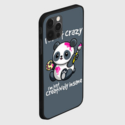 Чехол для iPhone 12 Pro Я просто творчески безумен, цвет: 3D-черный — фото 2