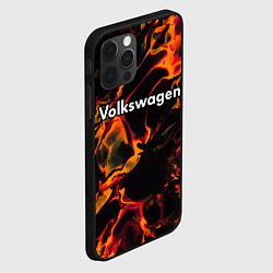 Чехол для iPhone 12 Pro Volkswagen red lava, цвет: 3D-черный — фото 2