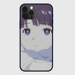 Чехол для iPhone 12 Pro Sousou no Frieren Ферн cute face, цвет: 3D-черный