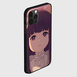 Чехол для iPhone 12 Pro Sousou no Frieren Ферн cute face, цвет: 3D-черный — фото 2