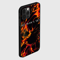 Чехол для iPhone 12 Pro No Mans Sky red lava, цвет: 3D-черный — фото 2