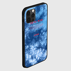 Чехол для iPhone 12 Pro Tokyo: tie-dye blue, цвет: 3D-черный — фото 2