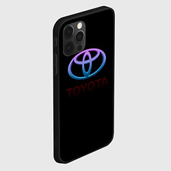 Чехол для iPhone 12 Pro Toyota neon steel, цвет: 3D-черный — фото 2