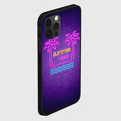 Чехол для iPhone 12 Pro Неоновые пальмы summer vibes, цвет: 3D-черный — фото 2