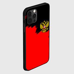 Чехол для iPhone 12 Pro Россия красные краски, цвет: 3D-черный — фото 2