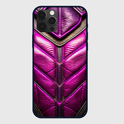 Чехол для iPhone 12 Pro Текстурная кожа в космическом стиле, цвет: 3D-черный