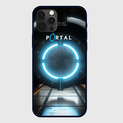 Чехол для iPhone 12 Pro Portal logo game, цвет: 3D-черный