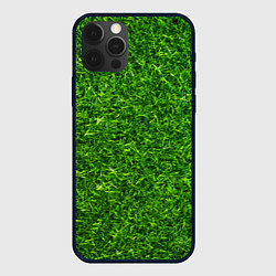 Чехол для iPhone 12 Pro Текстура газона, цвет: 3D-черный