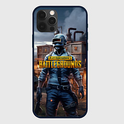 Чехол для iPhone 12 Pro PUBG персонаж из игры, цвет: 3D-черный