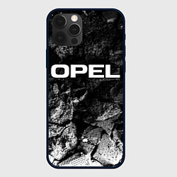 Чехол для iPhone 12 Pro Opel black graphite, цвет: 3D-черный