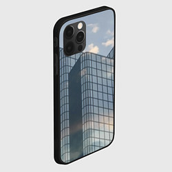 Чехол для iPhone 12 Pro Городское небо и зеркальная многоэтажка, цвет: 3D-черный — фото 2