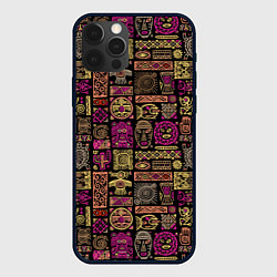 Чехол для iPhone 12 Pro Африка - этнический орнамент, цвет: 3D-черный