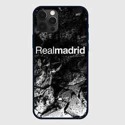 Чехол iPhone 12 Pro Real Madrid black graphite