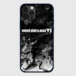 Чехол для iPhone 12 Pro GTA 6 black graphite, цвет: 3D-черный