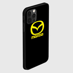 Чехол для iPhone 12 Pro Mazda yellow, цвет: 3D-черный — фото 2