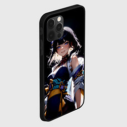 Чехол для iPhone 12 Pro Genshin impact - shogun raiden, цвет: 3D-черный — фото 2