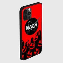 Чехол для iPhone 12 Pro Marshmello x Nasa red, цвет: 3D-черный — фото 2