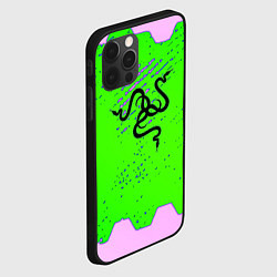 Чехол для iPhone 12 Pro Razer pattern geometry, цвет: 3D-черный — фото 2