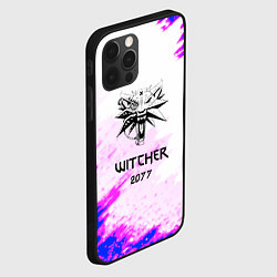 Чехол для iPhone 12 Pro The Witcher colors neon, цвет: 3D-черный — фото 2