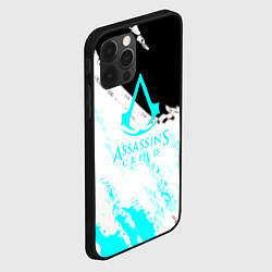 Чехол для iPhone 12 Pro Assassins Creed краски текстура, цвет: 3D-черный — фото 2